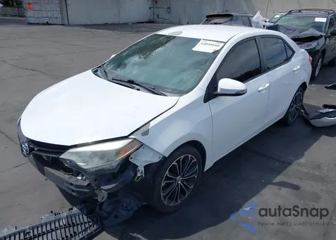 2015 Toyota Corolla S Plus from USA, damaged, VIN 5YFBURHEXFP308146
